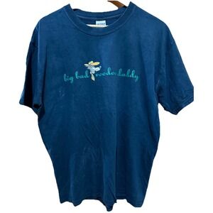 Big Bad Voodoo Daddy Band‎ Black Tee Vintage Cartoon Logo Graphic Large